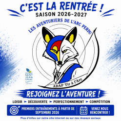 Chouette, c'est la rentrée. Viens faire du Tir à l'Arc avec l'ADAP